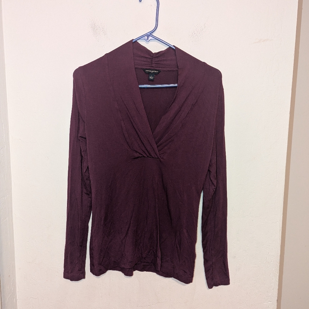 Banana Republic purple long sleeve shirt size small